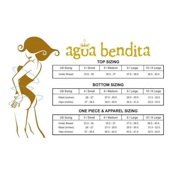 NEW Agua Bendita Anya Waist Strap Bikini Bottom Floral Tropical Size Large - Picture 9 of 12